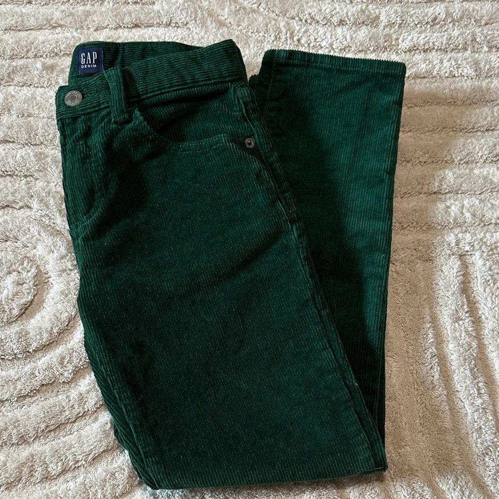 GAP Deep Green Corduroy Trousers Size 8